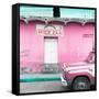 ¡Viva Mexico! Square Collection - "5 de febrero" Pink Wall-Philippe Hugonnard-Framed Stretched Canvas