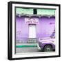 ¡Viva Mexico! Square Collection - "5 de febrero" Purple Wall-Philippe Hugonnard-Framed Photographic Print