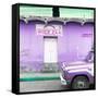 ¡Viva Mexico! Square Collection - "5 de febrero" Purple Wall-Philippe Hugonnard-Framed Stretched Canvas