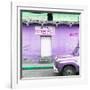 ¡Viva Mexico! Square Collection - "5 de febrero" Purple Wall-Philippe Hugonnard-Framed Photographic Print