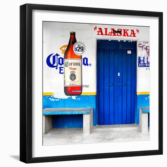 ¡Viva Mexico! Square Collection - "ALASKA" Blue Bar-Philippe Hugonnard-Framed Photographic Print