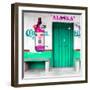 ¡Viva Mexico! Square Collection - "ALASKA" Coral Green Bar-Philippe Hugonnard-Framed Photographic Print