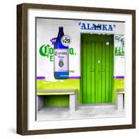 ¡Viva Mexico! Square Collection - "ALASKA" Green Bar-Philippe Hugonnard-Framed Photographic Print