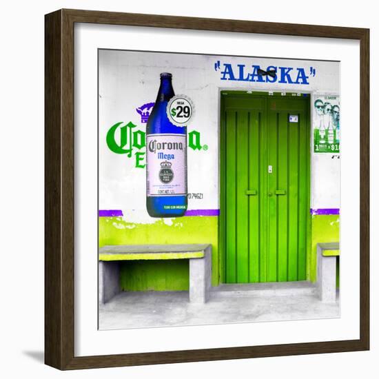 ¡Viva Mexico! Square Collection - "ALASKA" Green Bar-Philippe Hugonnard-Framed Photographic Print