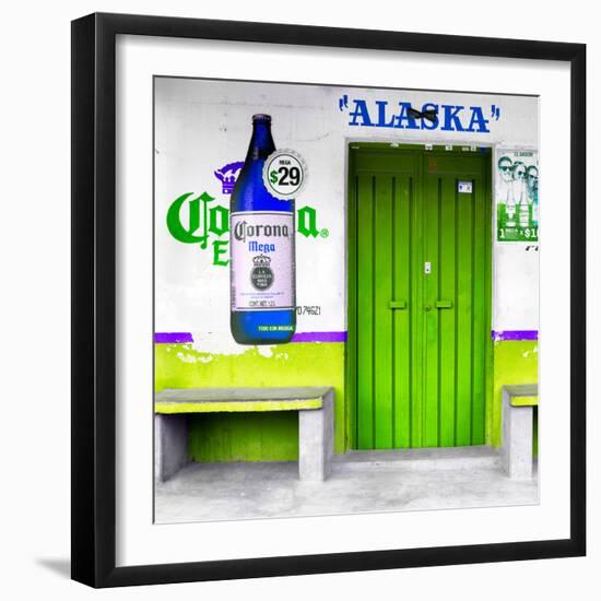 ¡Viva Mexico! Square Collection - "ALASKA" Green Bar-Philippe Hugonnard-Framed Photographic Print