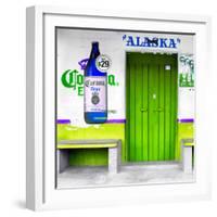 ¡Viva Mexico! Square Collection - "ALASKA" Green Bar-Philippe Hugonnard-Framed Photographic Print