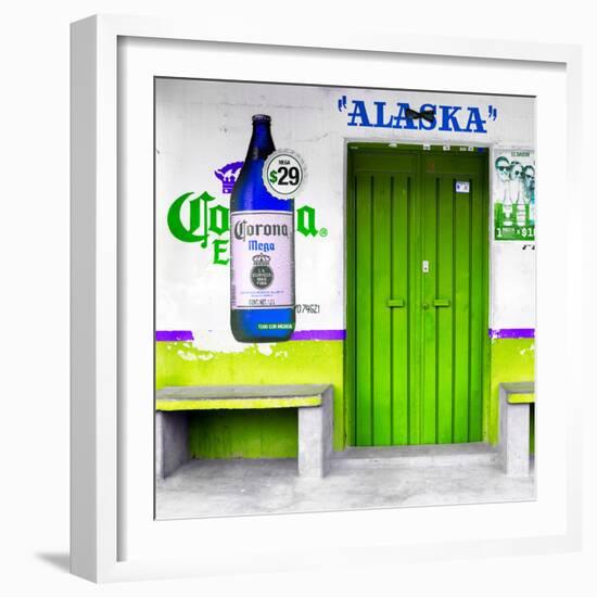 ¡Viva Mexico! Square Collection - "ALASKA" Green Bar-Philippe Hugonnard-Framed Photographic Print