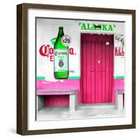 ¡Viva Mexico! Square Collection - "ALASKA" Pink Bar-Philippe Hugonnard-Framed Photographic Print