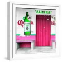 ¡Viva Mexico! Square Collection - "ALASKA" Pink Bar-Philippe Hugonnard-Framed Photographic Print