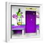 ¡Viva Mexico! Square Collection - "ALASKA" Purple Bar-Philippe Hugonnard-Framed Photographic Print