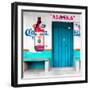 ¡Viva Mexico! Square Collection - "ALASKA" Turquoise Bar-Philippe Hugonnard-Framed Photographic Print