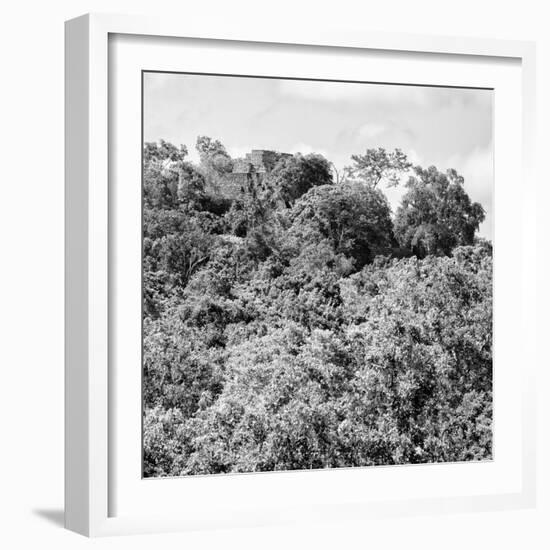 ¡Viva Mexico! Square Collection - Ancient Maya City within the Jungle - Calakmul II-Philippe Hugonnard-Framed Photographic Print