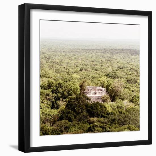 ¡Viva Mexico! Square Collection - Ancient Maya City within the Jungle - Calakmul V-Philippe Hugonnard-Framed Photographic Print
