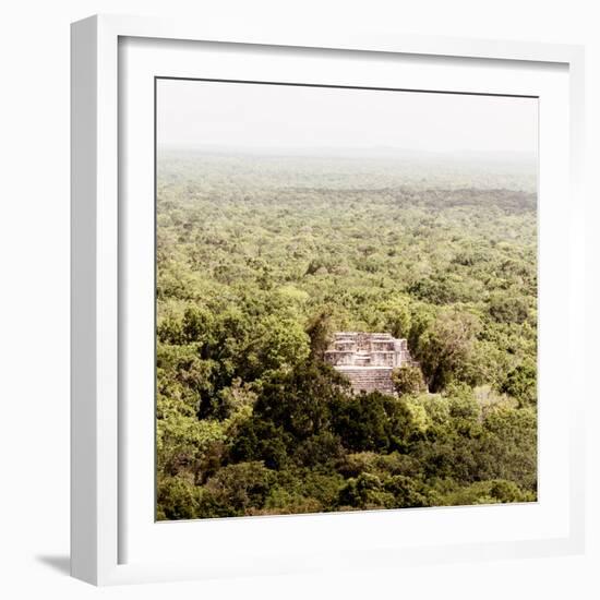 ¡Viva Mexico! Square Collection - Ancient Maya City within the Jungle - Calakmul V-Philippe Hugonnard-Framed Photographic Print