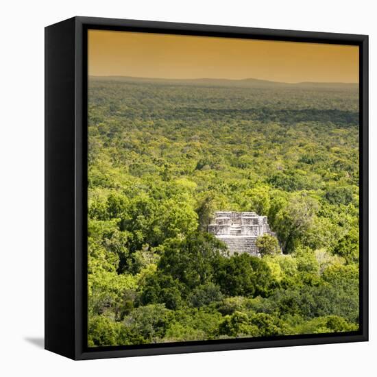 ¡Viva Mexico! Square Collection - Ancient Maya City within the Jungle - Calakmul VI-Philippe Hugonnard-Framed Stretched Canvas