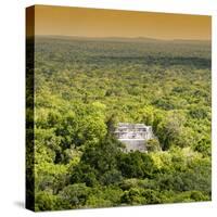 ¡Viva Mexico! Square Collection - Ancient Maya City within the Jungle - Calakmul VI-Philippe Hugonnard-Stretched Canvas