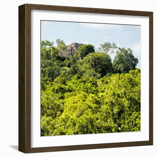 ¡Viva Mexico! Square Collection - Ancient Maya City within the Jungle - Calakmul-Philippe Hugonnard-Framed Photographic Print