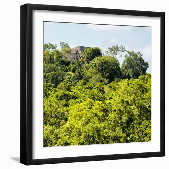 ¡Viva Mexico! Square Collection - Ancient Maya City within the Jungle - Calakmul-Philippe Hugonnard-Framed Photographic Print