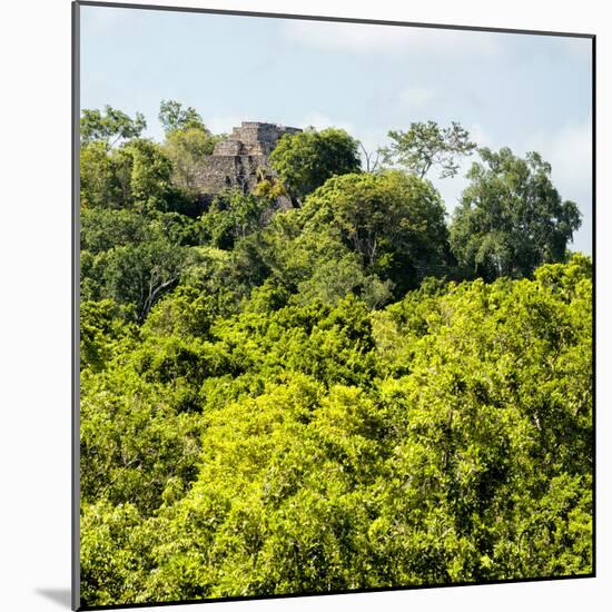 ¡Viva Mexico! Square Collection - Ancient Maya City within the Jungle - Calakmul-Philippe Hugonnard-Mounted Photographic Print