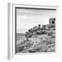 ¡Viva Mexico! Square Collection - Ancient Mayan Fortress in Riviera Maya II - Tulum-Philippe Hugonnard-Framed Photographic Print