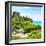 ¡Viva Mexico! Square Collection - Ancient Mayan Fortress in Riviera Maya IV - Tulum-Philippe Hugonnard-Framed Photographic Print