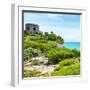 ¡Viva Mexico! Square Collection - Ancient Mayan Fortress in Riviera Maya IV - Tulum-Philippe Hugonnard-Framed Photographic Print