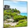 ¡Viva Mexico! Square Collection - Ancient Mayan Fortress in Riviera Maya IV - Tulum-Philippe Hugonnard-Mounted Photographic Print