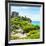 ¡Viva Mexico! Square Collection - Ancient Mayan Fortress in Riviera Maya IV - Tulum-Philippe Hugonnard-Framed Photographic Print