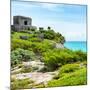 ¡Viva Mexico! Square Collection - Ancient Mayan Fortress in Riviera Maya IV - Tulum-Philippe Hugonnard-Mounted Photographic Print
