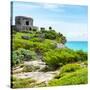 ¡Viva Mexico! Square Collection - Ancient Mayan Fortress in Riviera Maya IV - Tulum-Philippe Hugonnard-Stretched Canvas