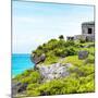 ¡Viva Mexico! Square Collection - Ancient Mayan Fortress in Riviera Maya - Tulum-Philippe Hugonnard-Mounted Photographic Print