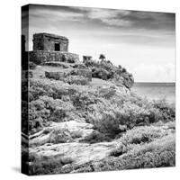 ¡Viva Mexico! Square Collection - Ancient Mayan Fortress in Riviera Maya V - Tulum-Philippe Hugonnard-Stretched Canvas
