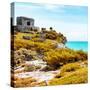 ¡Viva Mexico! Square Collection - Ancient Mayan Fortress in Riviera Maya VI - Tulum-Philippe Hugonnard-Stretched Canvas