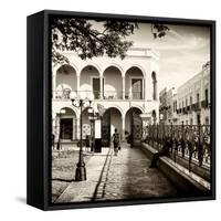 ¡Viva Mexico! Square Collection - Architecture Campeche II-Philippe Hugonnard-Framed Stretched Canvas