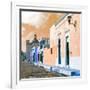 ¡Viva Mexico! Square Collection - Beautiful Colorful Street in Campeche IV-Philippe Hugonnard-Framed Photographic Print