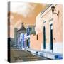 ¡Viva Mexico! Square Collection - Beautiful Colorful Street in Campeche IV-Philippe Hugonnard-Stretched Canvas