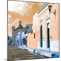 ¡Viva Mexico! Square Collection - Beautiful Colorful Street in Campeche IV-Philippe Hugonnard-Mounted Photographic Print