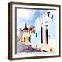 ¡Viva Mexico! Square Collection - Beautiful Colorful Street in Campeche V-Philippe Hugonnard-Framed Photographic Print