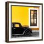 ¡Viva Mexico! Square Collection - Black VW Beetle Car with Gold Street Wall-Philippe Hugonnard-Framed Photographic Print