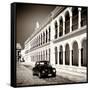 ¡Viva Mexico! Square Collection - Black VW Beetle in Campeche II-Philippe Hugonnard-Framed Stretched Canvas