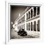 ¡Viva Mexico! Square Collection - Black VW Beetle in Campeche II-Philippe Hugonnard-Framed Photographic Print