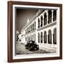 ¡Viva Mexico! Square Collection - Black VW Beetle in Campeche II-Philippe Hugonnard-Framed Photographic Print