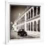 ¡Viva Mexico! Square Collection - Black VW Beetle in Campeche II-Philippe Hugonnard-Framed Photographic Print