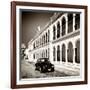 ¡Viva Mexico! Square Collection - Black VW Beetle in Campeche II-Philippe Hugonnard-Framed Photographic Print