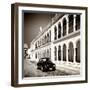 ¡Viva Mexico! Square Collection - Black VW Beetle in Campeche II-Philippe Hugonnard-Framed Photographic Print