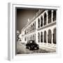 ¡Viva Mexico! Square Collection - Black VW Beetle in Campeche II-Philippe Hugonnard-Framed Photographic Print