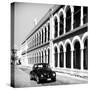 ¡Viva Mexico! Square Collection - Black VW Beetle in Campeche-Philippe Hugonnard-Stretched Canvas