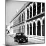 ¡Viva Mexico! Square Collection - Black VW Beetle in Campeche-Philippe Hugonnard-Mounted Photographic Print