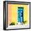 ¡Viva Mexico! Square Collection - Blue Door & Yellow Wall in Campeche-Philippe Hugonnard-Framed Photographic Print