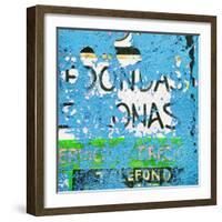 ¡Viva Mexico! Square Collection - Blue Grunge Wall-Philippe Hugonnard-Framed Photographic Print